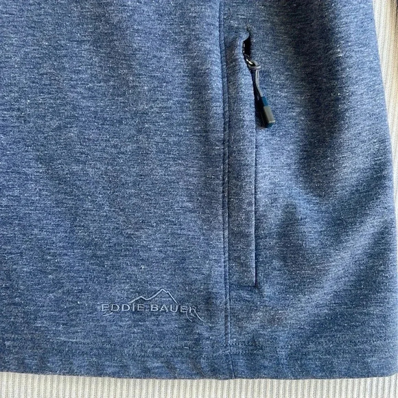 Eddie Bauer Mens XL 1/4 Zip Pullover Lightweight Jacket Blue - Picture 3 of 8